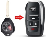 [TO-128] Carcasa Flip Corolla 2010 4 Bot